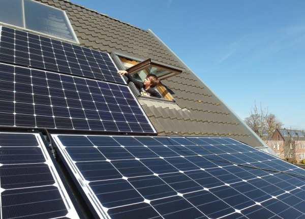 Zonnedak van een woonhuis
