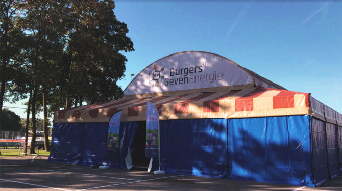 Foto van het Energiecircus dat naar Wijchen komt op 17 juni