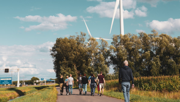 De locatie van het toekomstige innovatieve energielandschap bij de Grift